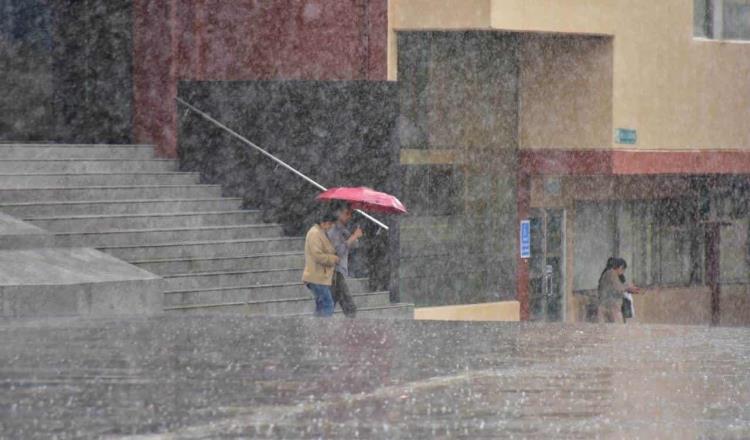 Lluvias fuertes a muy fuertes se esperan hoy sábado en Tabasco