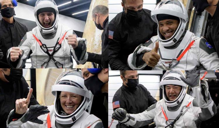 Nave de SpaceX regresa a la tierra con cuatro astronautas después de la misión de la Estación Espacial