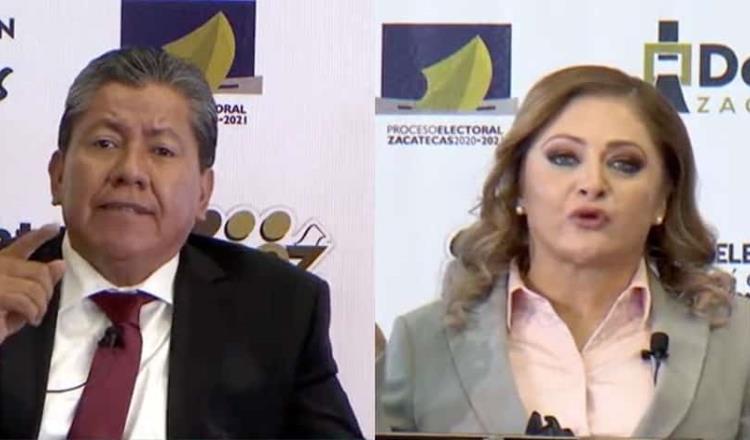 David Monreal y Claudia Anaya entran en dimes y diretes sobre corrupción en debate