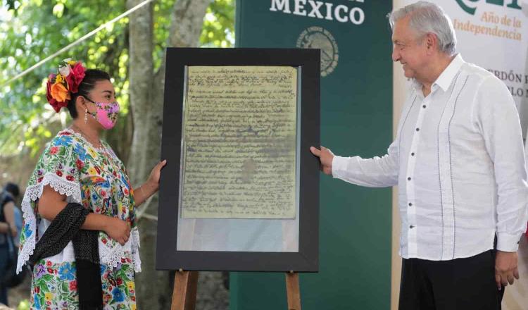 Gobierno de México pide “perdón” al pueblo Maya... por agravios históricos