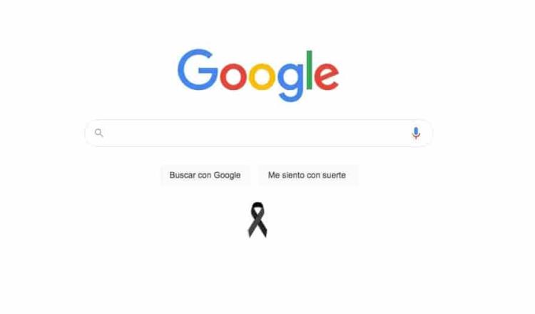 Coloca Google lazo negro en su página de inicio tras accidente en Metro de la CDMX