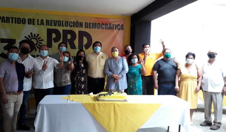 Celebran en Tabasco 32 aniversario de la fundación del PRD