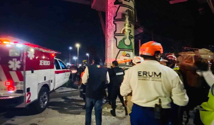 Fallece mujer hospitalizada tras accidente de L12 del Metro; sube a 26 los decesos