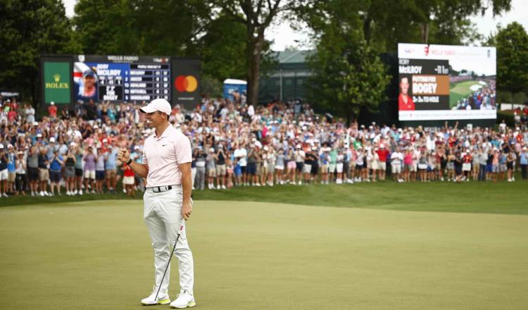 Rory Mcllroy gana el Wells Fargo; Abraham Ancer queda segundo