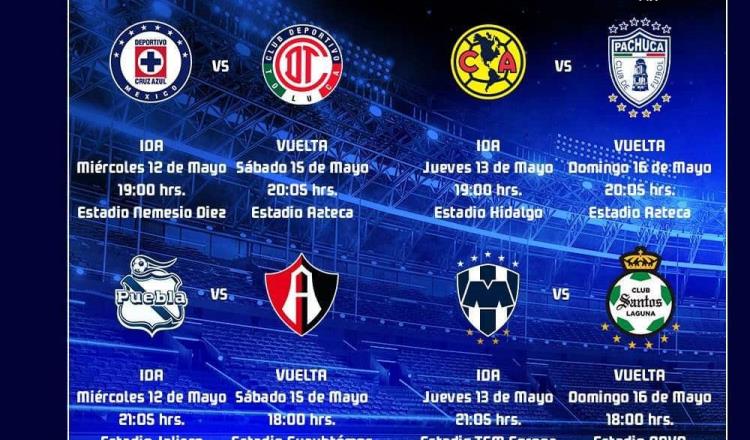 Liga MX: Definen fechas y horarios de Cuartos de Final; arrancan este miércoles