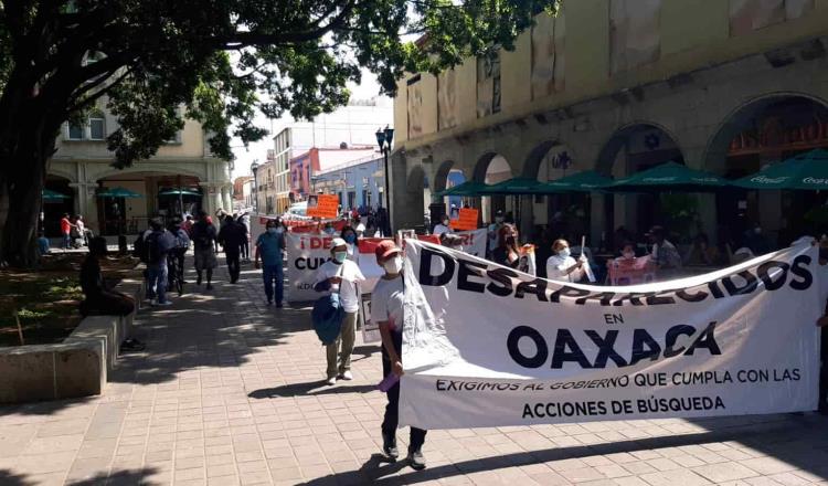 Protestan en Oaxaca para exigir la búsqueda de personas desaparecidas