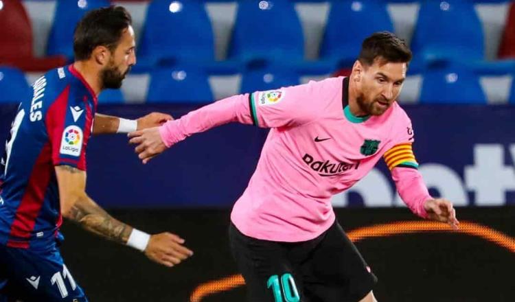 Barça empata contra Levante; se aleja el título de La Liga Española
