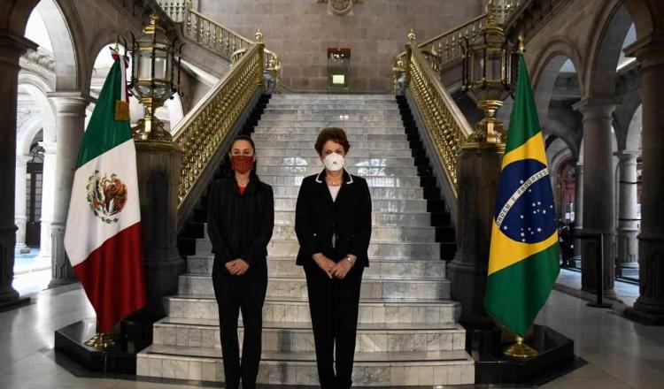En su visita a México, Dilma Rousseff, expresidenta de Brasil, culpa a Bolsonaro de genocidio