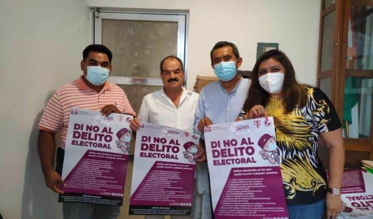 FEDE formaliza colaboración para prevenir delitos electorales en Comalcalco y Paraíso
