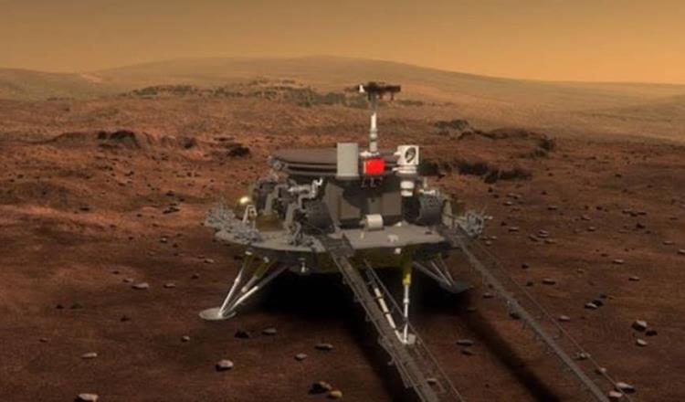 Robot “Zhurong” de China aterriza en Marte