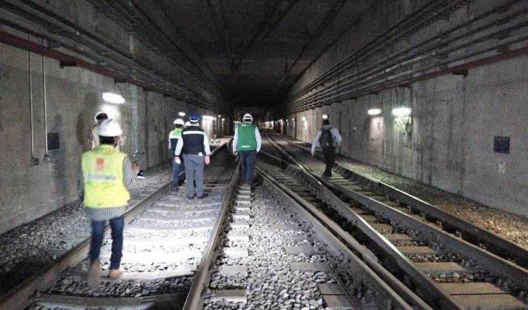 Revisan ingenieros civiles tramo subterráneo de Línea 12 del Metro en CDMX