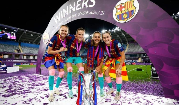 Barça pierde La Liga; equipo femenil gana la Champions League