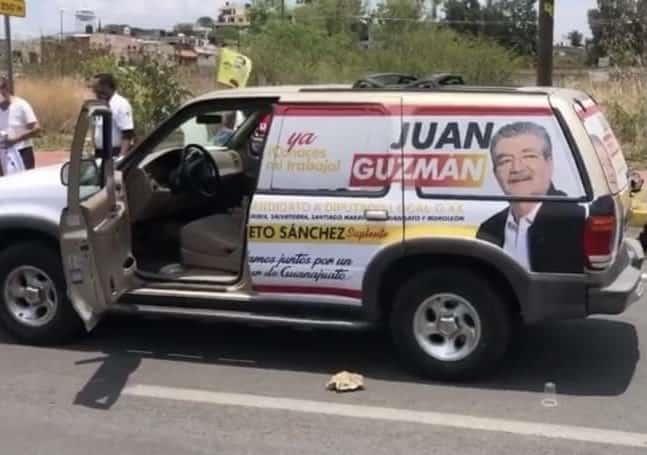 Balean a candidato de coalición PRD-PRI en Moroleón, Guanajuato