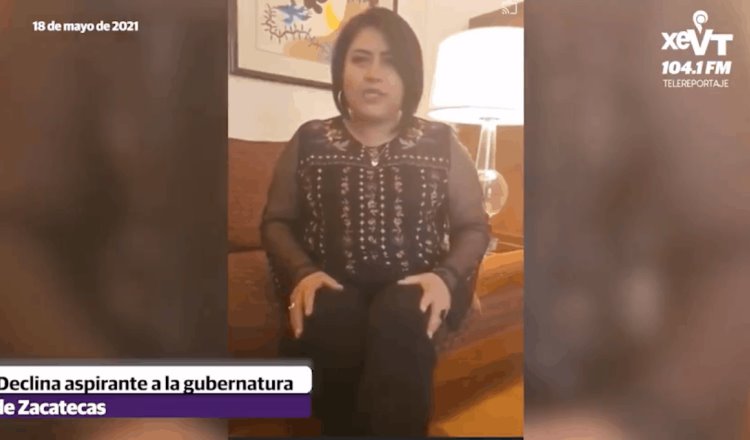 Declina Bibiana Lizardo a su candidatura a la gubernatura de Zacatecas