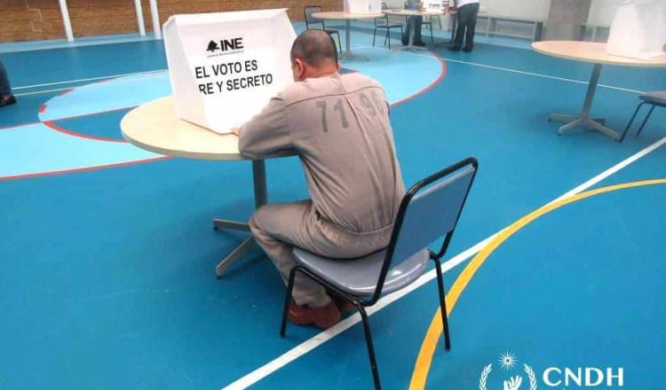 Celebra CNDH prueba piloto del voto de personas en prisión preventiva, en México