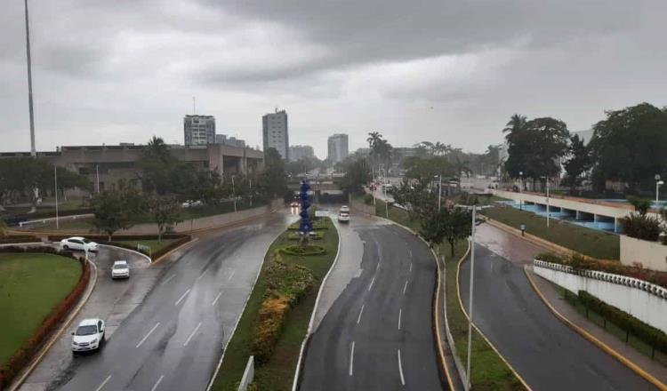 Estima Conagua lluvias puntuales fuertes de hasta 75 mm para hoy en Tabasco