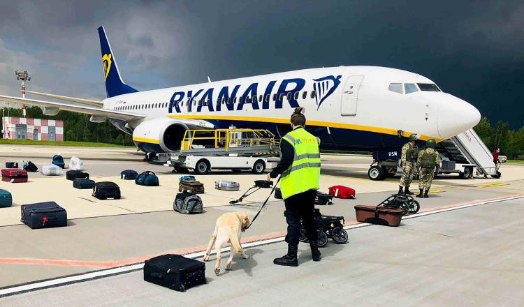Bielorrusia intercepta un avión de la compañía Ryanair; detienen tras su aterrizaje a opositor