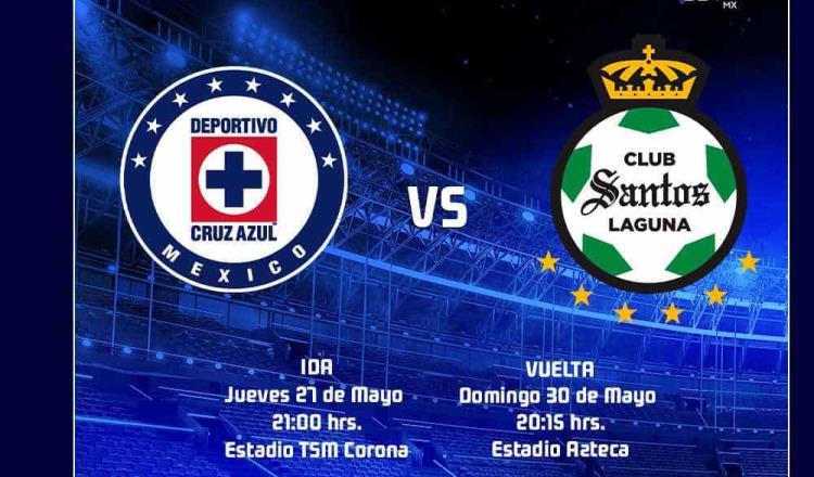 Liga MX da a conocer fechas y horarios de la Final entre Cruz Azul y Santos