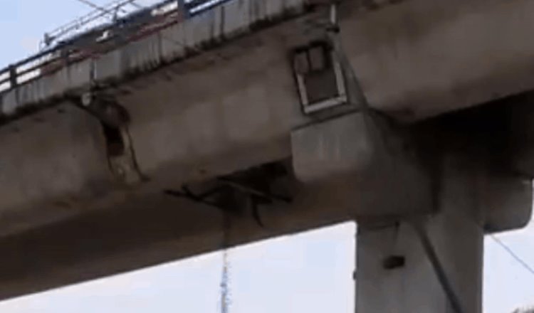 Denuncian en redes sociales deterioro de Puente de La Concordia en Iztapalapa