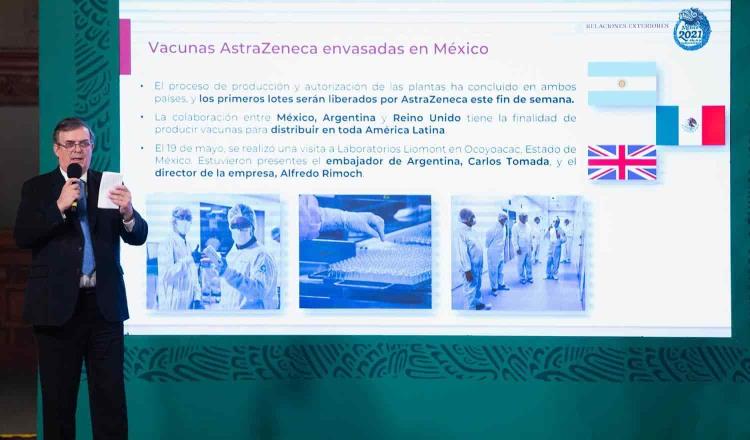 Iniciará México el fin de semana distribución de vacuna AstraZeneca a Argentina y el Caribe