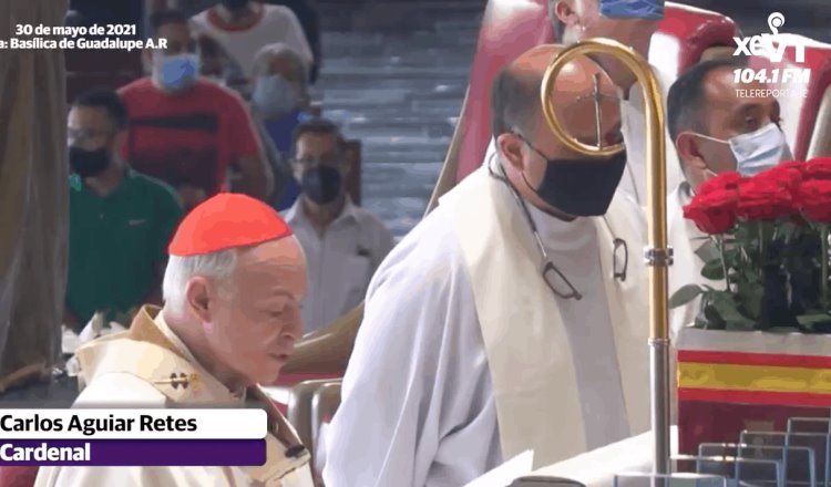 Dirige cardenal Carlos Aguiar una oración a la Guadalupana para que se dé el 6 de junio una jornada electoral ejemplar