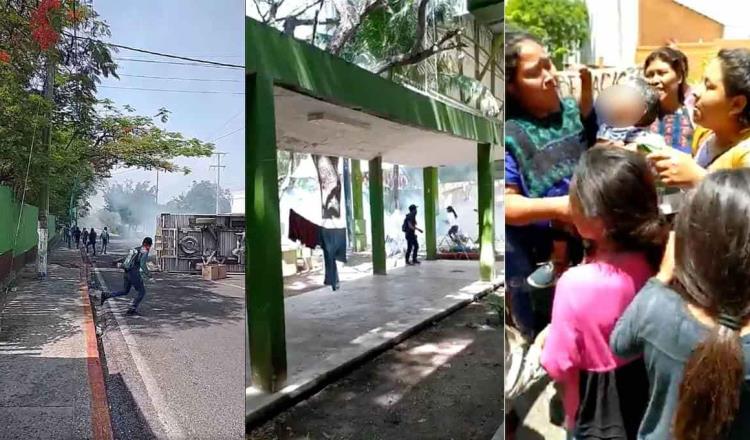 Normalistas de Chiapas denuncian agresión policial en la Escuela Rural Mactumactzá