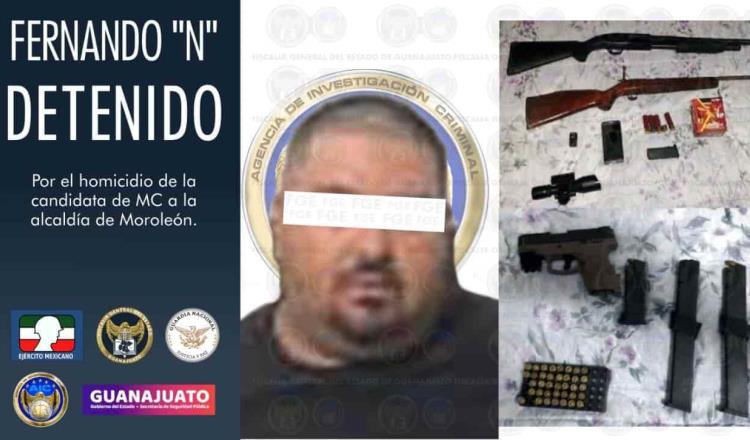 Fiscalía de Guanajuato detiene a presunto homicida de Alma Rosa Barragán
