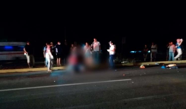 Muere mujer atropellada en la Villahermosa-Frontera