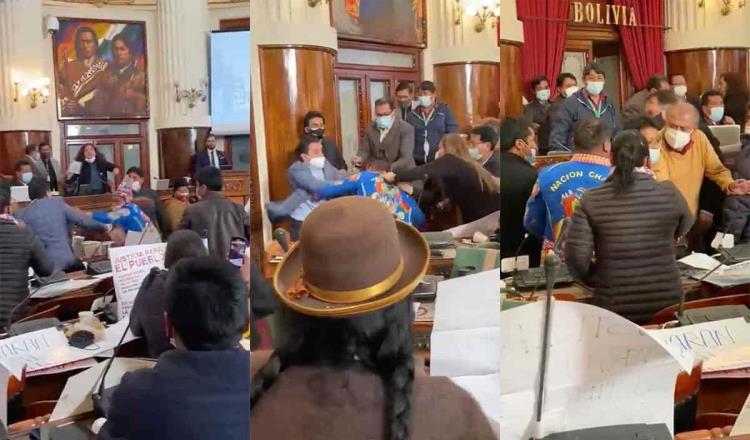 Diputados en Bolivia se agarran a golpes en plena sesión de la Asamblea Legislativa
