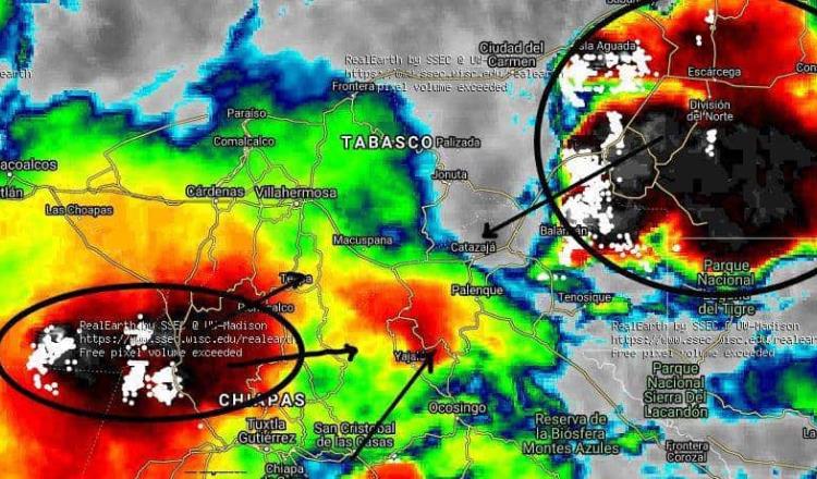 Pronostica IPCET lluvias para Chontalpa y Ríos en las próximas horas