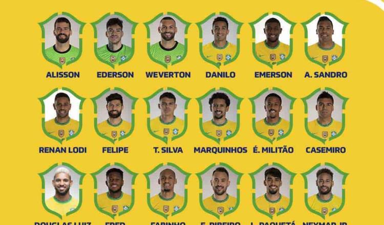 Jugadores de Brasil, contra la Copa América en su país