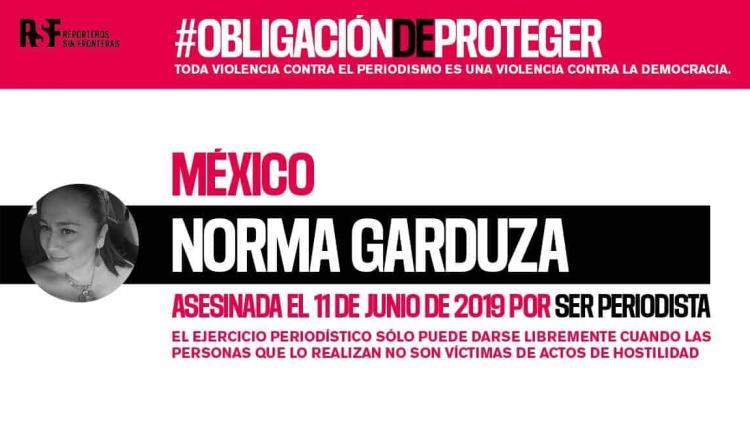 “Reporteros sin Fronteras” exige justicia para la periodista Tabasqueña Norma Sarabia