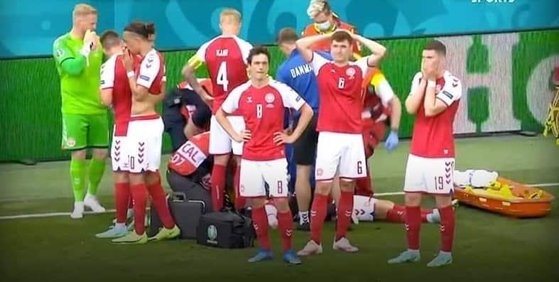 Sufre desmayo el futbolista Christian Eriksen, en pleno partido entre Dinamarca y Finlandia
