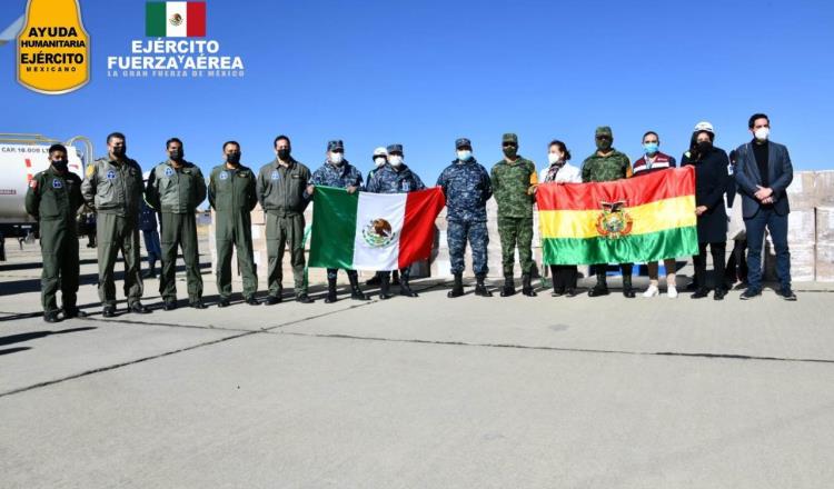 Ejército Mexicano y Fuerza Aérea participan en entrega de vacunas contra el COVID en Bolivia
