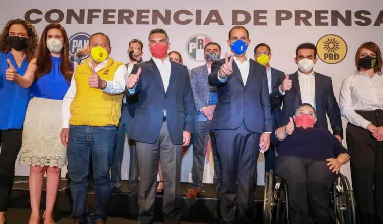 “Va Por México” se manifiesta en contra de las tres reformas que AMLO enviará al Congreso