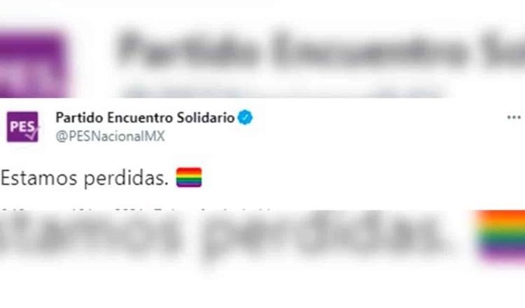 Hackean redes sociales del PES y publican mensajes a favor de la comunidad LGBTTTIQ+