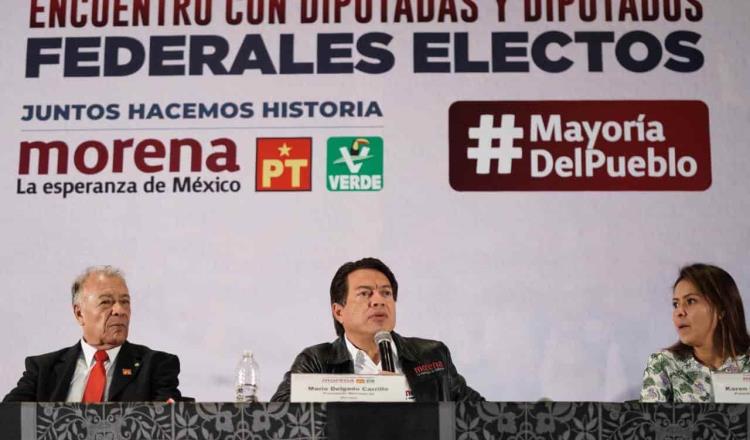 Convoca Mario Delgado a próximos diputados de MORENA-PVEM-PT a actuar en un solo bloque