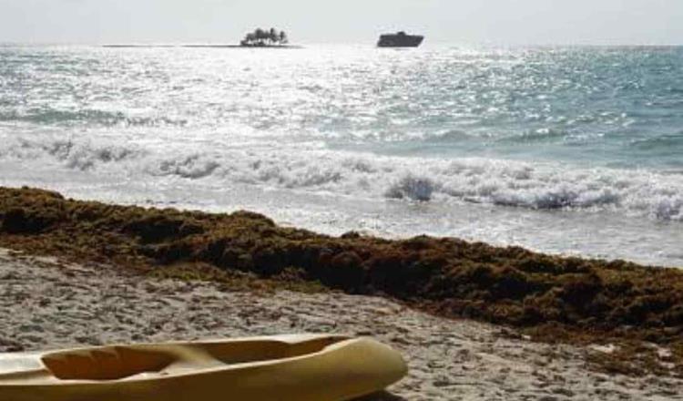 Se hunde embarcación sargacera de la Marina en Playa del Carmen
