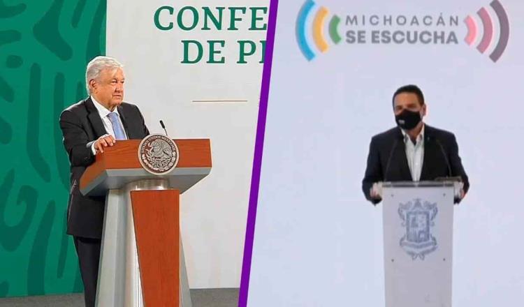 Pide Andrés Manuel a Silvano Aureoles que pruebe que el crimen favoreció a Morena en Michoacán