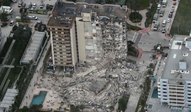 Un muerto y 99 desaparecidos ha dejado colapso de un bloque de apartamentos en Miami