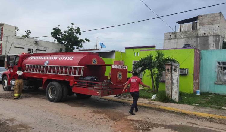 Se incendia vivienda en fraccionamiento Santa Fe, Parrilla