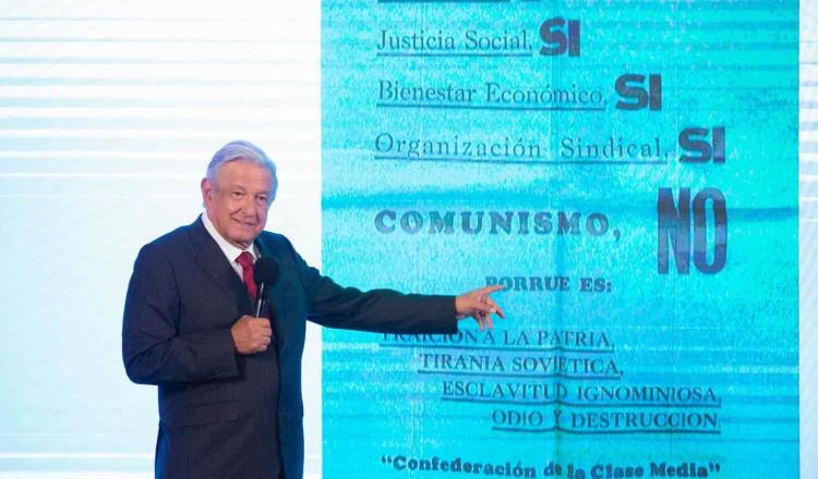 Presume Obrador investigación de Beatriz Gutiérrez sobre la clase media contra el comunismo