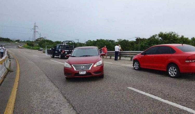 Accidente en la Teapa-Villahermosa provoca cierre parcial de la carretera