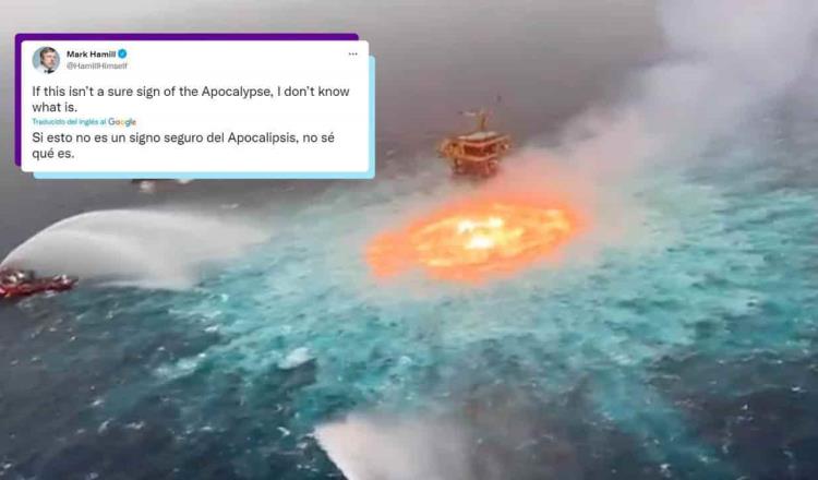 Incendio en el Golfo de México es una señal apocalíptica, dice el actor Mark Hamill