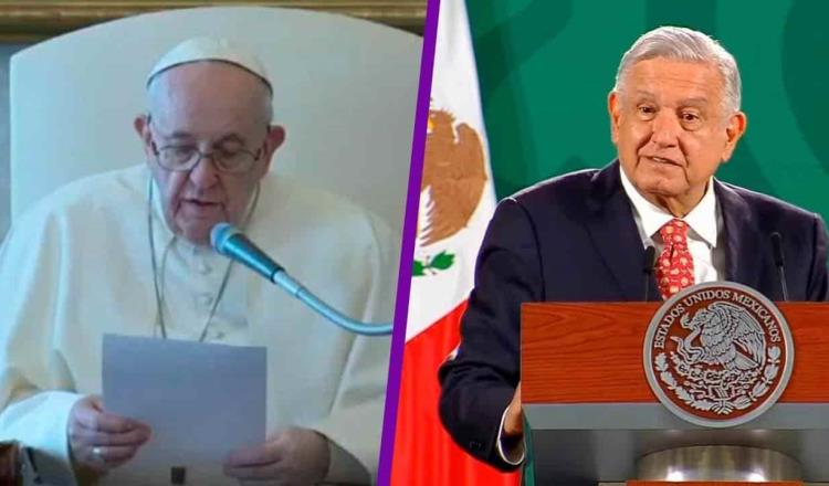 Celebra AMLO buena relación con el Papa Francisco