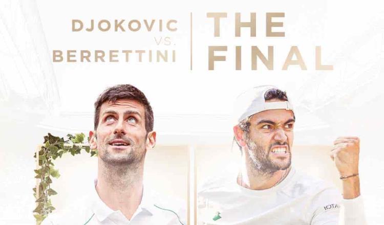 Djokovic y Berrettini, a la final de Wimbledon