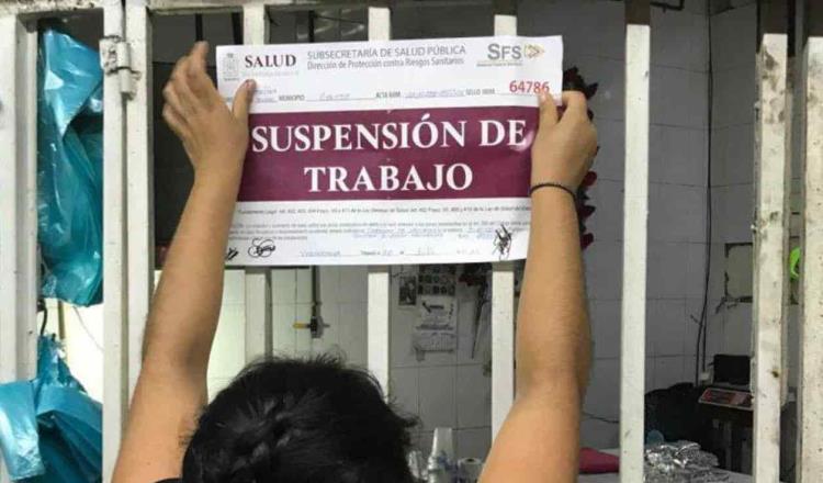 Aplica Salud Tabasco 1.2 millones en multas a comercios, por incumplir medidas contra COVID-19