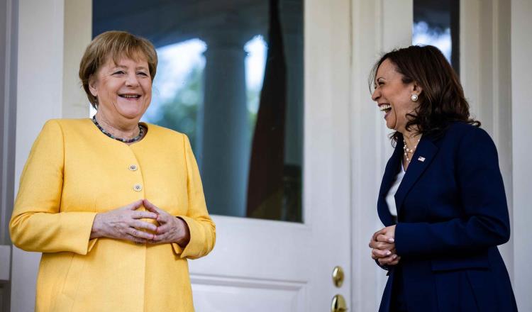 Angela Merkel se reúne con Kamala Harris previo a su encuentro con Biden