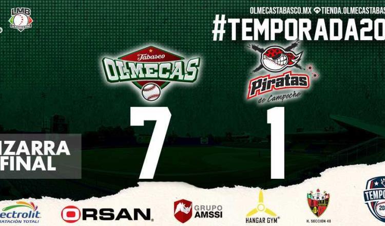 Olmecas ganan el primer juego ante Campeche y logran .500