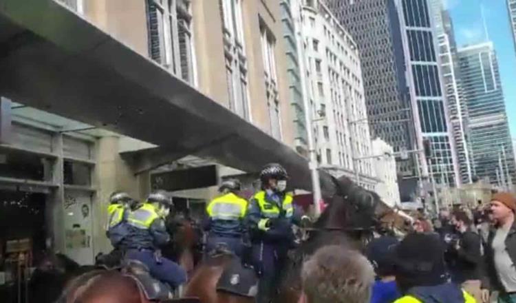 Nueva cuarentena en Australia desata protestas, hay decenas de detenidos 